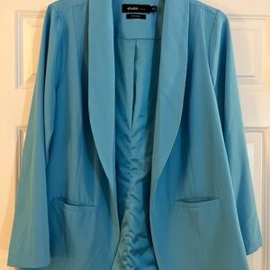 Torrid studio Women's crepe Blue Blazer 2x